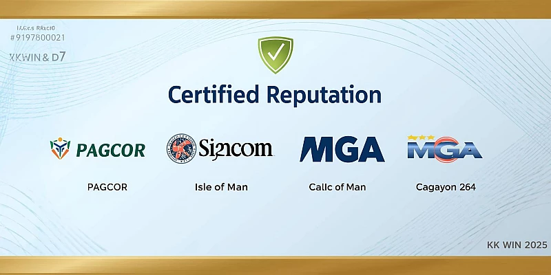 Các chứng nhận hợp pháp của nhà cái KKWIN